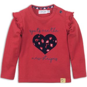Dirkje - Baby t-shirt ls - Red - Vrouwen - Maat 62