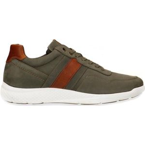 No Stress - Heren - Groene nubuck sneakers - Maat 46