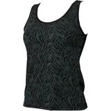 Avet dames hemd microfiber - Safari - Microvezel onderhemd met brede bandjes - M - Groen