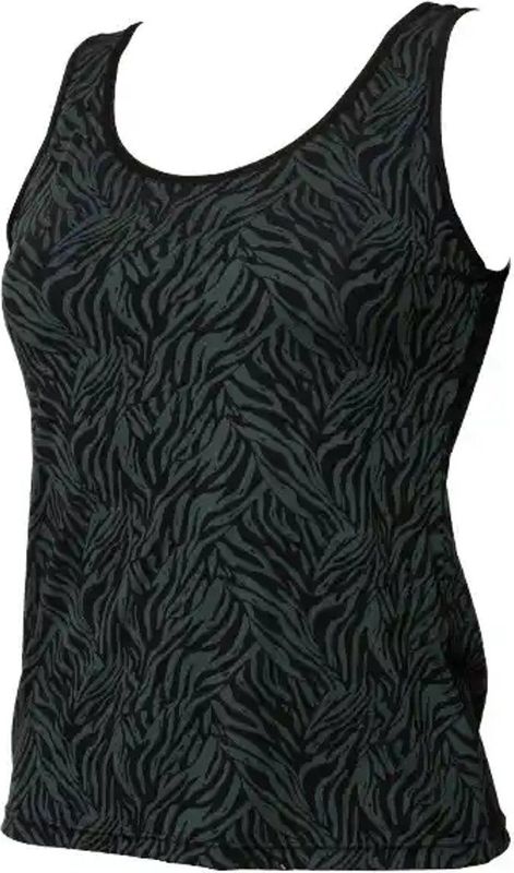 Avet dames hemd microfiber - Safari - Microvezel onderhemd met brede bandjes - M - Groen