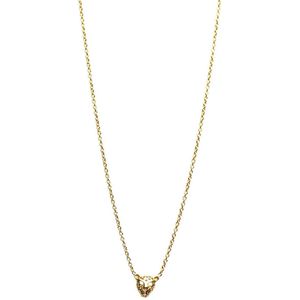 Karma dames ketting met hanger luipaard - goldplated gemaakt van zilver 925 - lengte 45cm