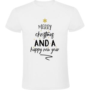 Merry Christmas and a Happy New Year Heren t-shirt | Kerstkado | Kerst | Gelukkig nieuwjaar | 2023 | feestdagen | Shirt