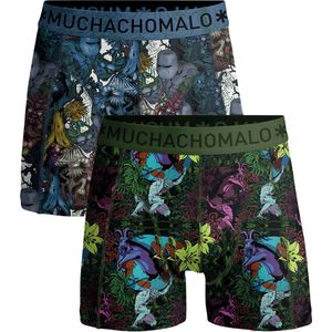 Muchachomalo Heren Boxershorts – 2 Pack – Maat M – 95% Katoen – Mannen Onderbroeken