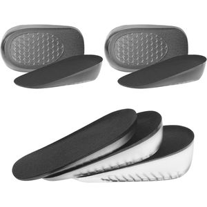 Inlegzolen - Zwart - Gel Verhogen Binnenzool - 2 Paar - Schokabsorberend