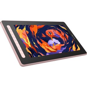 XPPen Artist 16 2nd Gen - Teken Scherm - Tekentablet - 15,4 Inch Volledig Gelamineerd Scherm - 8192 Niveaus X3-chip Stylus - Roze