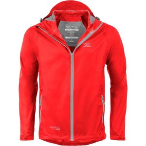Rode lichtgewicht heren regenjas Stow and Go van Highlander XXXL
