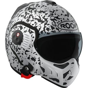 Roof Boxer V8 Alpha Blackstar White - Systeemhelm - Maat XL - Boxer helm - Motorhelm - ECE 22-06 gekeurd