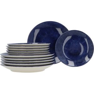 6 persoons 12-delig servies Casa Azul Blauw Geglazuurd Keramiek