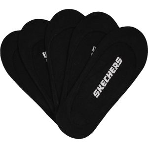 Skechers 5pk Womens Non Terry Socks, Vrouwen, Zwart, Sokken, maat: 36-40