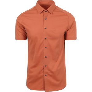 Desoto Short Sleeve Jersey Overhemd Peach Oranje - Maat S - Heren - Overhemden Casual