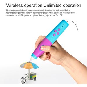 3D-geprinte pen DIY tekenpen educatief speelgoed - Blauw