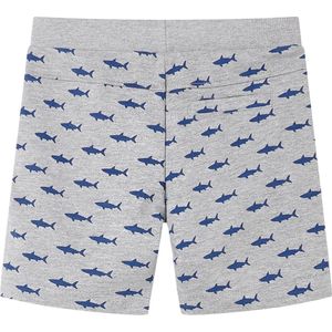 Kindershorts - Trekkoord - Maat 140 - Lichtgrijs