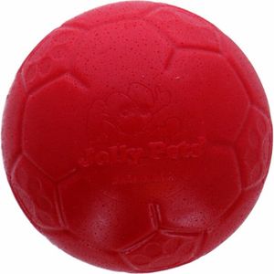 Jolly Pets Jolly Soccer Ball – Hondenspeelgoed – Hondenspeeltjes voor binnen en buiten – Voetbal voor honden – Hondenbal van Jollyflex stevig kunststof – Drijvend hondenspeeltje – Ø20cm – Rood