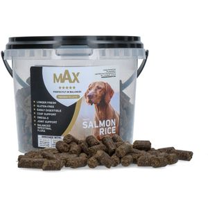 Max Adult Zalm & Rijst - Hondenvoer - Droogvoer - Geperste Hondenbrokken - Glutenvrij - Met Dog Mobility & Dog Parex - 400 Gram