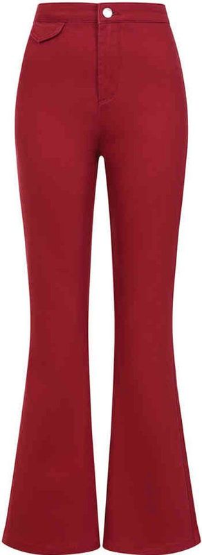 Banned Retro - Legs Eleven - Jeans - Bordeauxrood