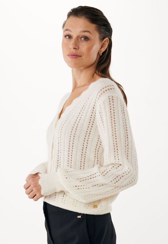 MEXX Gebreid vest  crème