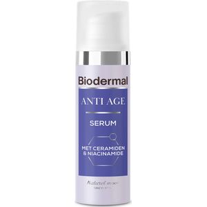 Biodermal Anti Age Serum - Serum voor een stralende huid met mix van huideigen ceramiden en Niacinamide - stimuleert de natuurlijke collageenproductie - 30 ml