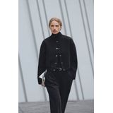 Moss Copenhagen - Seba Jacket - Jassen - Grijs - Wolmix