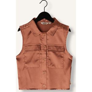 Moodstreet Vina Chest Pocket Gilet Blazers Meisjes - Brons - Maat 110/116