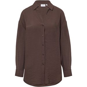 comma - Blouse - Gestructureerd - V-halslijn - Oversized Schouders