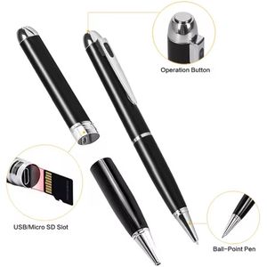 Spy pen met voice recorder - Audio spionage - Opnemen - 32GB - Vergaderen