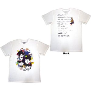 The Beatles - Yellow Submarine Heads Collage / ATN Heren T-shirt - S - Wit