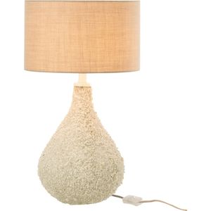 J-Line lamp Emi - glas/steen - wit - small