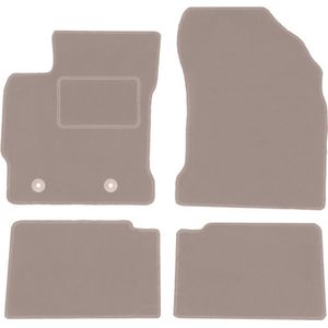 Beige veloursmatten voor: Toyota Auris I hatchback, stationwagen (2006-2012)