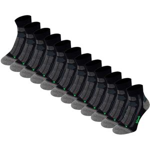 Bamboe werksokken quarter - 12 paar - 35/38 - (12 paar)