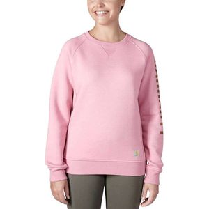 Carhartt Clarksburg Graphic Sweatshirt Roze M