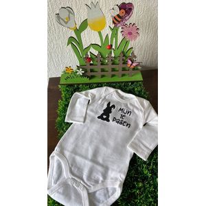 Baby Rompertje - Mijn eerste Pasen - Pasen - Wit - Verschillende maten - Jongens en Meisjes - Hip met Pit Creaties -