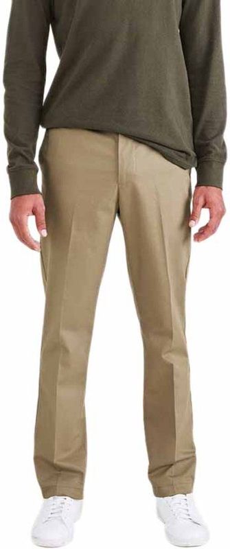 Dockers Signature Stain Defender Slim Creased New British Khaki 34 32, Nieuwe Britse kaki., 34W x 32L