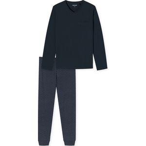 Schiesser Pyjama lange - Casual Essentials Heren Pyjamaset - Maat M