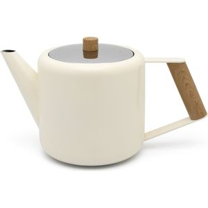 Bredemeijer - Theepot Duet Design Boston 1,1L wit- Dubbelwandig