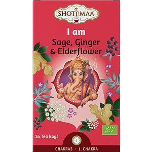 Shoti Maa Chakras ""I Am"" - Biologische kruiden-specerijenthee met salie, gember en vlierbloesem