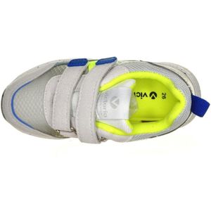 Victoria - Sneakers - Grijs - Fluo Geel Accenten