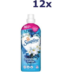 12x Soupline Wasverzachter - 45sc950ml - energie - jasmijn & witte bloemen