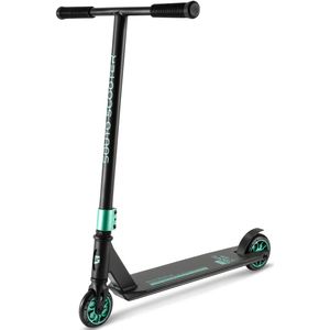 Suotu - Stuntstep - Zwart/Green - Stuntstep Jongens en Meisjes - Maximale Stuurhoogte 78 cm - Aluminium