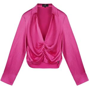 YW Yehwang - Blouse met plooidetail Rose - Maat S