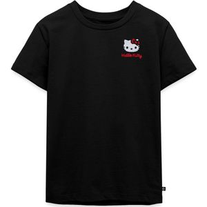 Hello Kitty Geborduurd Portret Premium T Shirt Kinderen