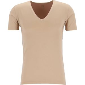 Mey Dry Cotton functional T-shirt (1-pack) - heren T-shirt regular fit diepe V-hals - Beige -  Maat: M