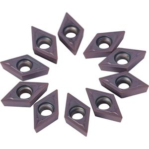 10 Stks/set DCMT11 Carbide Inserts Blade Cutter Draaibank Draaigereedschap Met Doos - Carbide Tips .