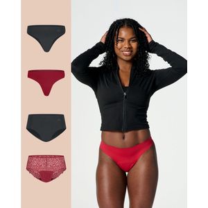 Moodies menstruatie ondergoed - bundel mix - 4 stuks - dames - maat XL - kleur