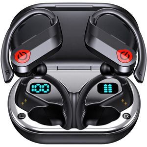 Oortjes Draadloos - Draadloze Oordopjes - Bluetooth 5.3 Technologie Ruimtelijk Geluid 48Uur Batterijduur - Zwart