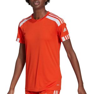 adidas Squadra 21 Sportshirt - Maat L  - Vrouwen - Rood/oranje/Wit