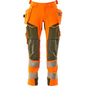Mascot Accelerate Safe Broek met spijkerzakken 19031-711 - hi-vis oranje/mosgroen