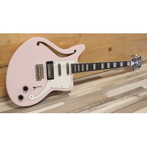 D'angelico LTD Premier Bedford SH Tremolo Shell Pink - Elektrische gitaar - roze