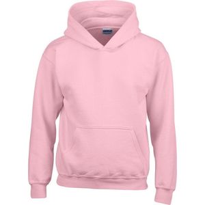 Gildan Zware Blend Childrens Unisex Hooded Sweatshirt Top / Hoodie (Lichtroze)