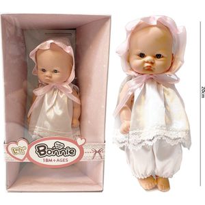 Babypop met kapje - Schattige speelgoed Rebornbabypop - Bonnie - 20CM