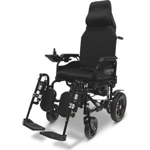 COMFYGO X-9 Elektrische Rolstoel Lichtgewicht Opvouwbaar ,Automatisch verstelbare rugleuning en elevating leg rests, Draadloze afstandsbediening , 20 AH Li-ion Accu, Bereik tot 30 km, Zwart